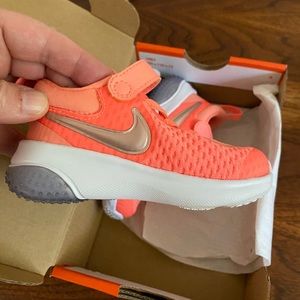 Nike Toddler, peach color. Size 5c. Barely used.